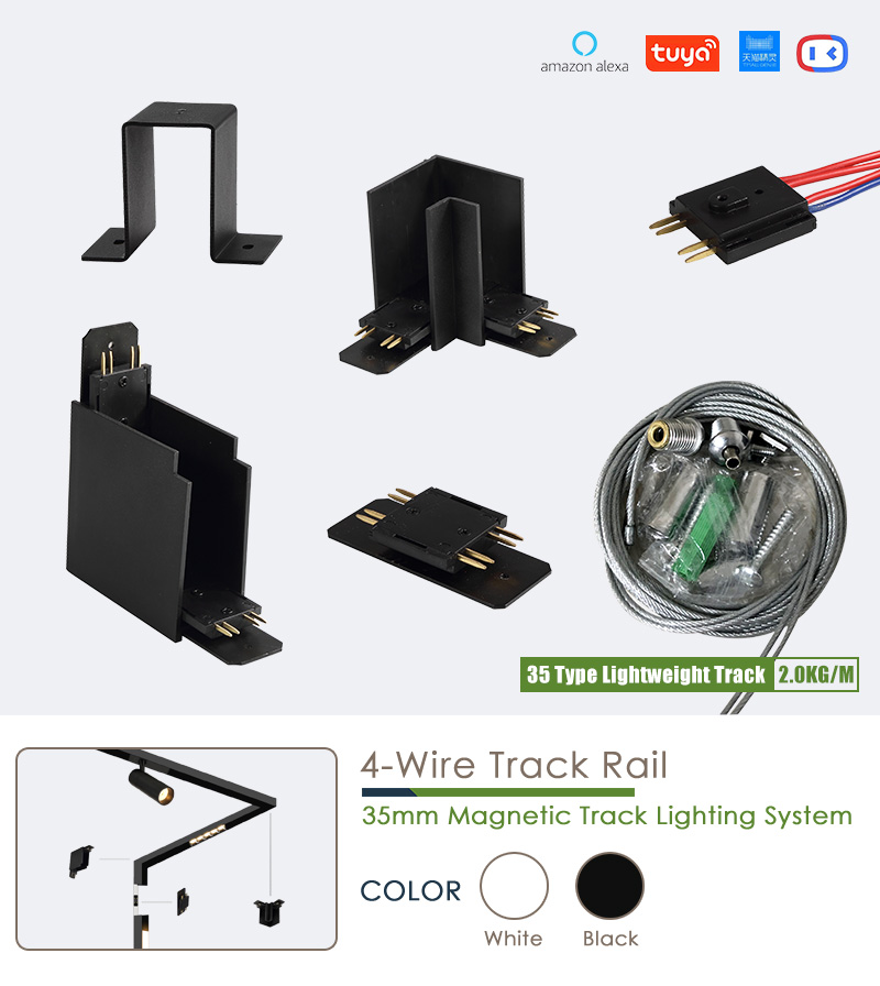 XYZ35 Magnetic Track Lighting Parts And Accessories