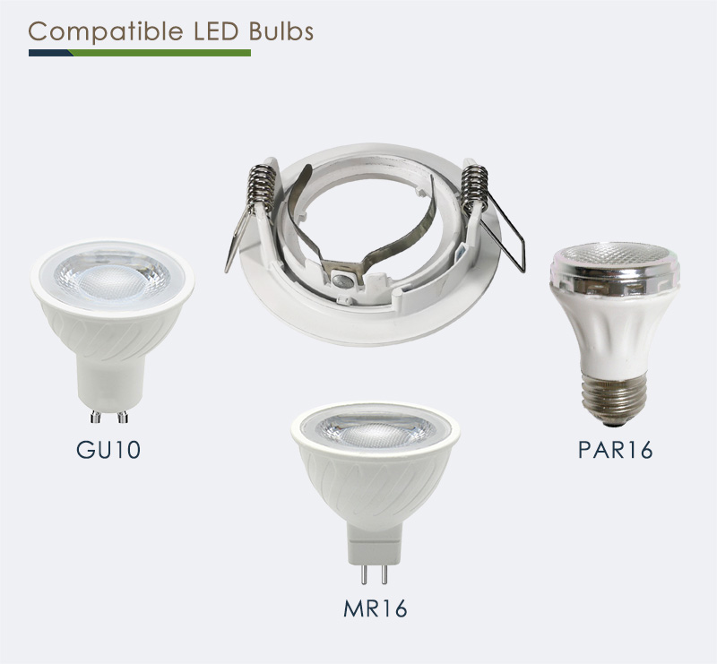 Compatible Bulbs | YZ5606 Round MR16 Downlights And Light Fixtures