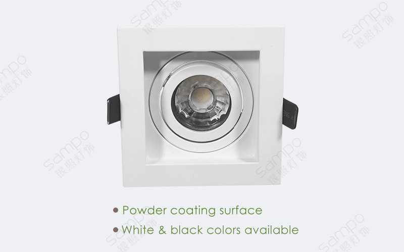 Surface Finish | YZ5415 Square MR16 LED Downlight Fixture