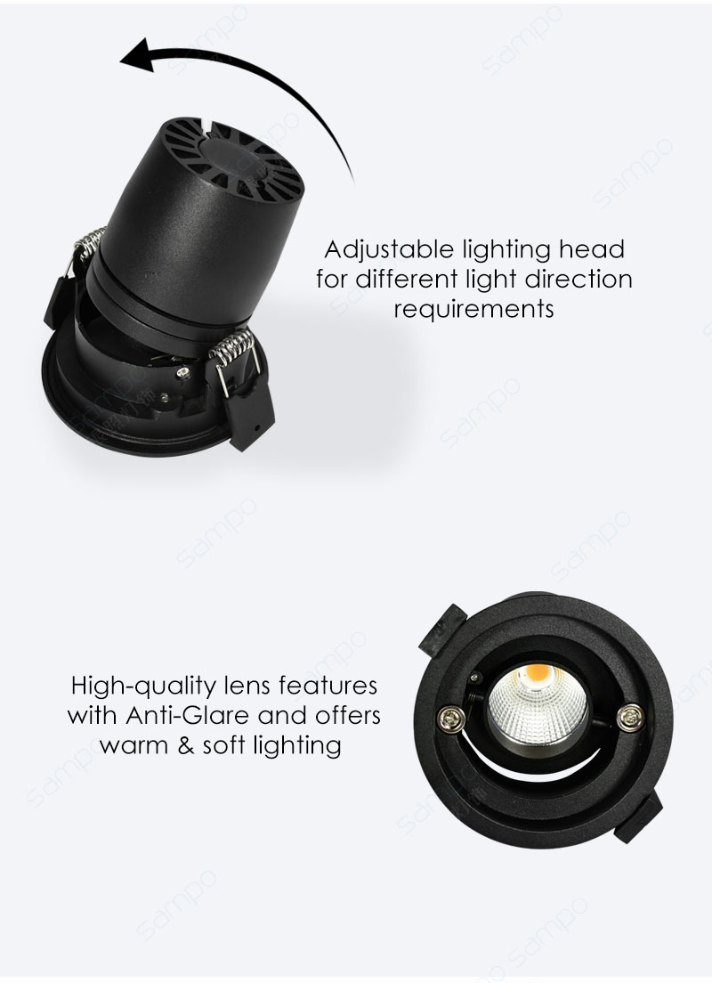 Tilt Light Head | YZ8101 Pinhole LED Wall Washer Downlight