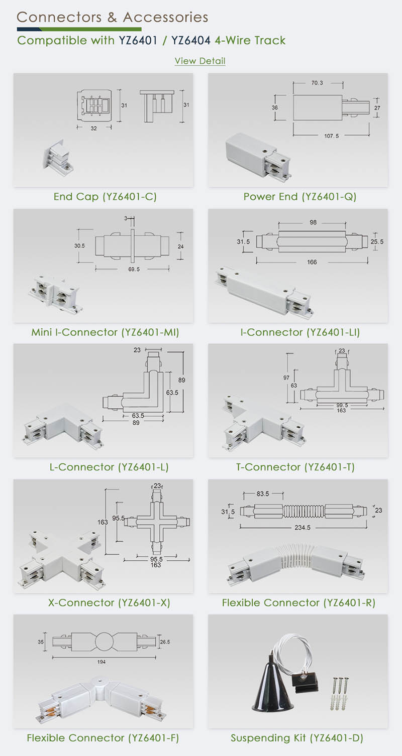 Accessories | LED Lighting Track For Track Light Systems