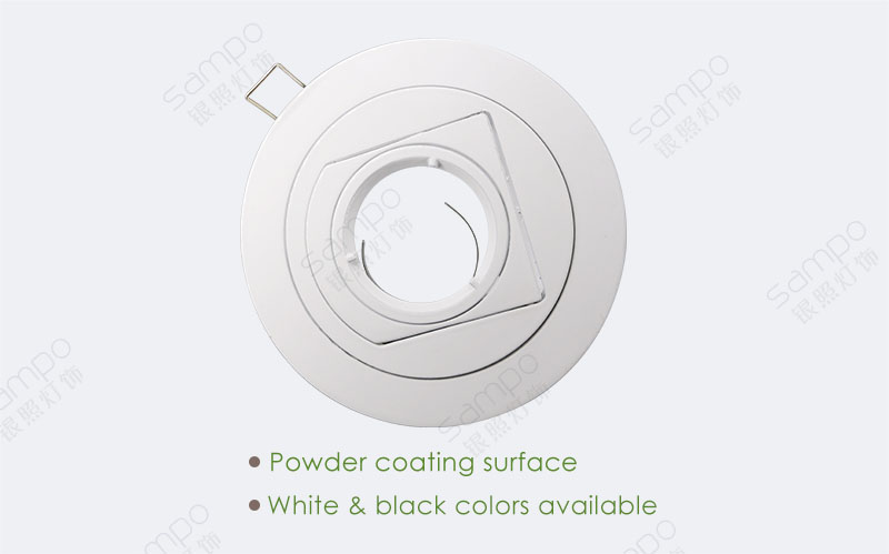 Surface Finish | YZ5613 Round MR16 Downlight Housing And Kit
