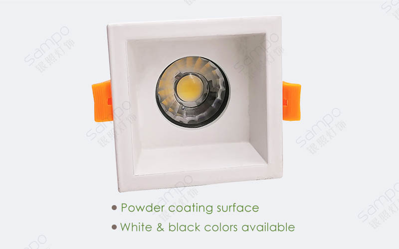 Surface Finish | YZ5629 Square GU10 Downlight And Light Fixture