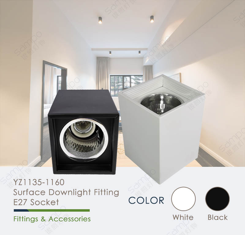 YZ1025-1080 E27 Surface Mounted Downlight And Fittings
