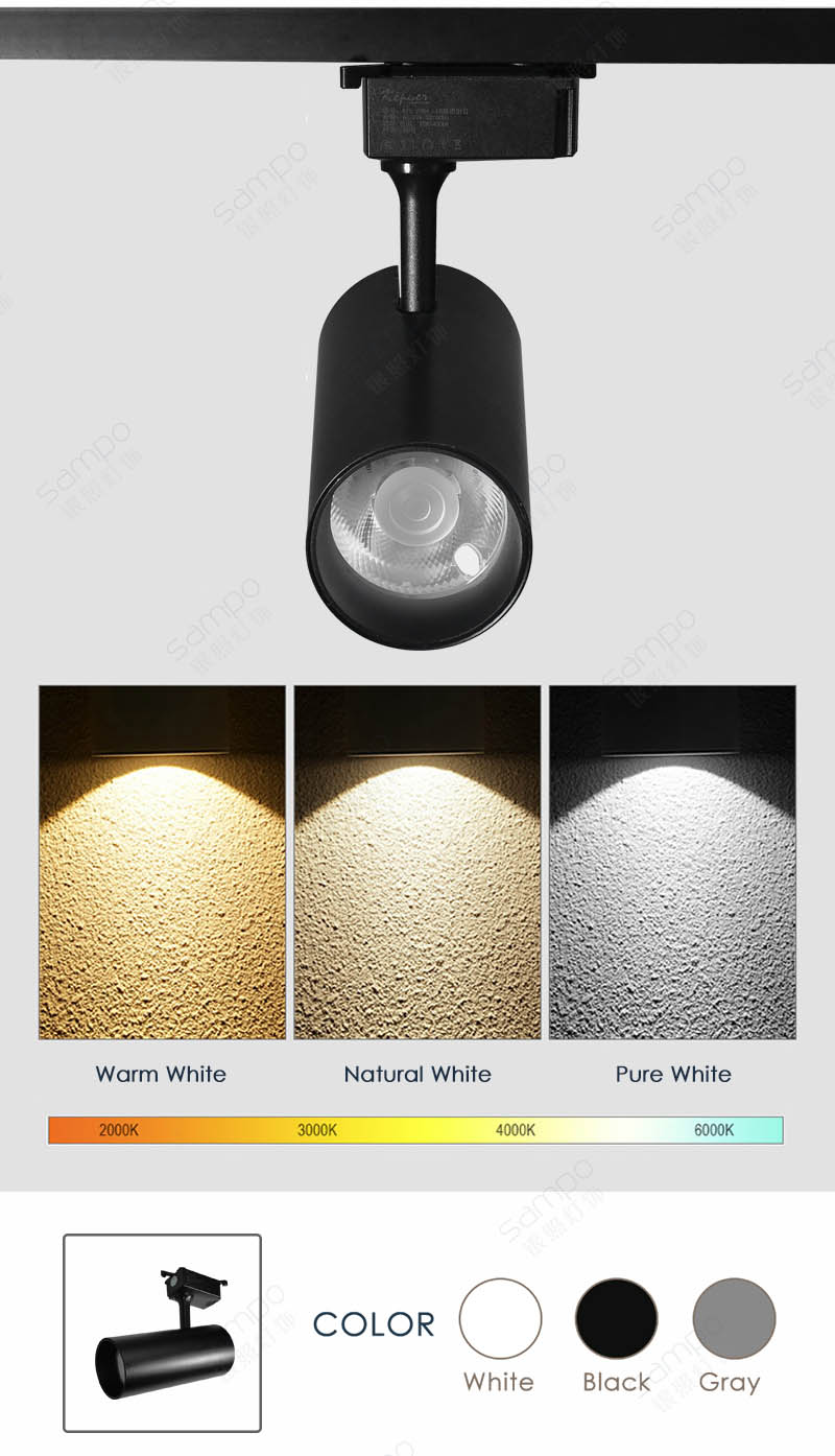 COB Chips | YZ7108 12W 20W 30W LED Track Light Fixtures