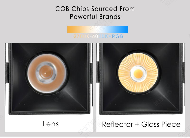 COB Chips | YZ8127 15W Trimless Recessed LED Downlights And Spotlights