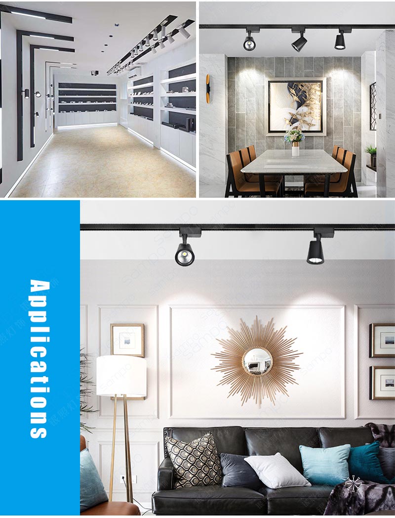 Applications | YZ7103 Best Modern Track Lighting For Living Room