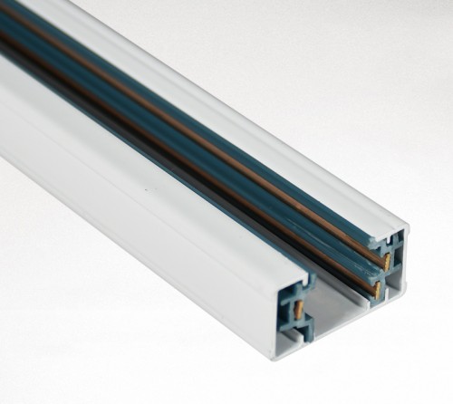 H Type Track Rail For 3 Wire 1 Phase Track Lighting System