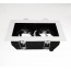YZ5644 Double Head GU10 Grille Downlight Fitting