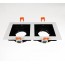YZ5646 Double Head MR16 Grille Downlight Fitting