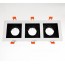 YZ5647 Triple Head GU10 MR16 Grille Down Light Fitting