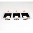 YZ5647 Triple Head GU10 MR16 Grille Down Light Fitting