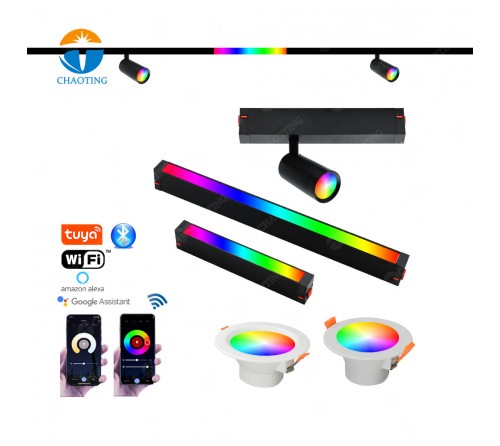 Rgb led clearance track lighting
