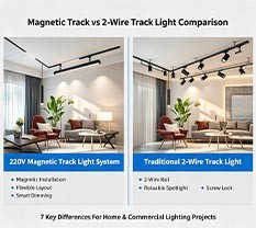 Magnetic Track Light vs Traditional 220V Track Light: 7 Key Differences & Buying Pitfalls For Lighting Projects Magnetic Track Light vs Traditional 220V Track Light: 7 Key Differences & Buying Pitfalls For Lighting Projects
