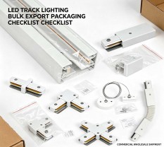 Packaging Checklist for LED Track Lighting Bulk Export Shipments