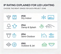 IP Rating Explained for LED Lighting: How To Pick Right IP Grade For Different Project Zones IP Rating Explained for LED Lighting: How To Pick Right IP Grade For Different Project Zones