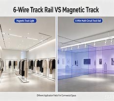 6-Wire Track Rail VS Magnetic Track: Different Application Fields For Commercial Space