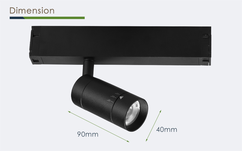 Dimension | Dimmable LED Track Light Bulbs With Smart Control System