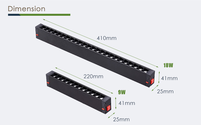 Dimension | LED Track Linear Light