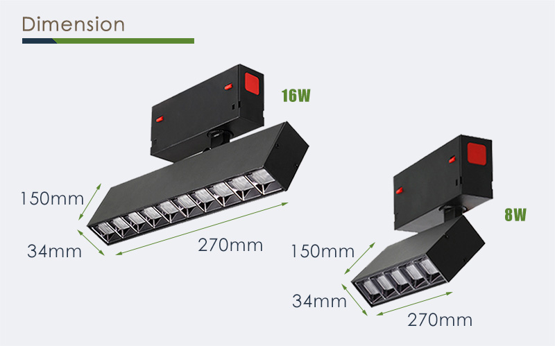 Dimension | XYZ35 Suspended Linear LED Light Fixtures