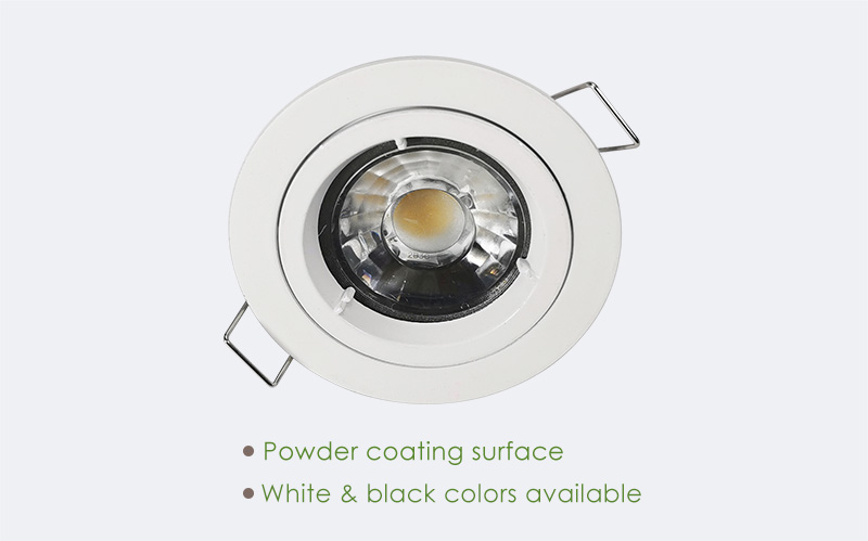 Surface Finish | YZ5606 Round MR16 Downlights And Light Fixtures