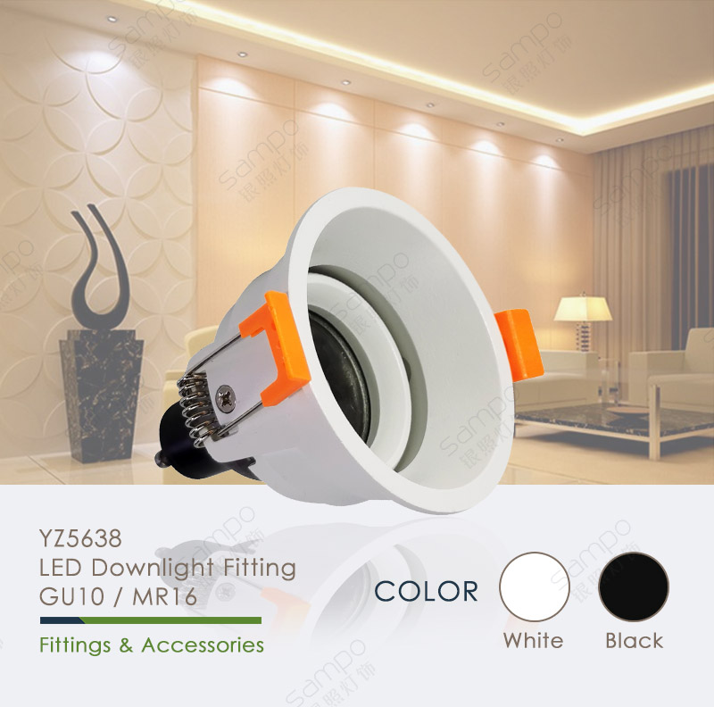 YZ5638 Deep GU10 Downlight Fitting