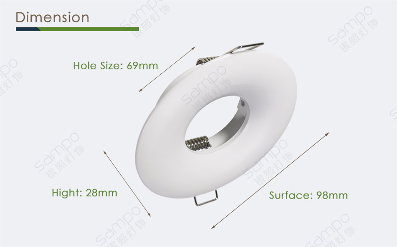 Dimension | YZ5641 MR16 Spotlight Downlight Fixtures