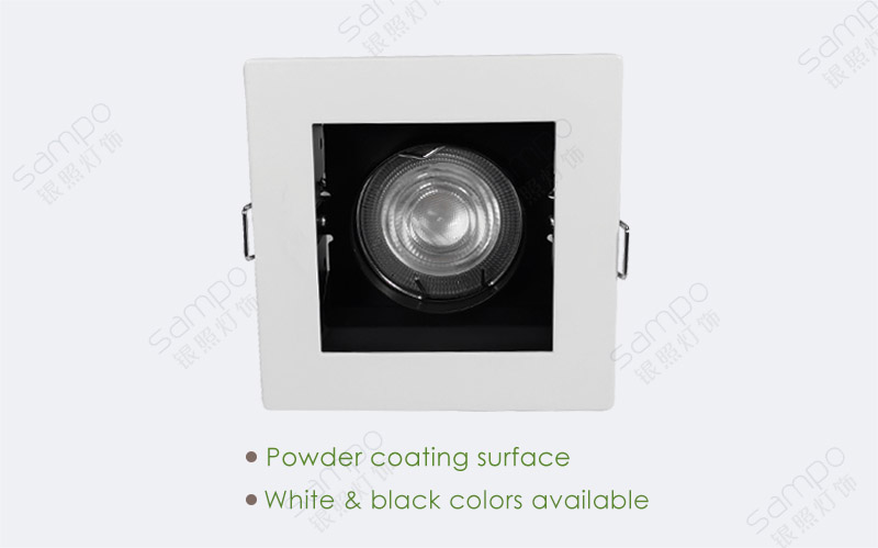 Surface Finish | YZ5643 LED GU10 Grille Downlights Manufacturer