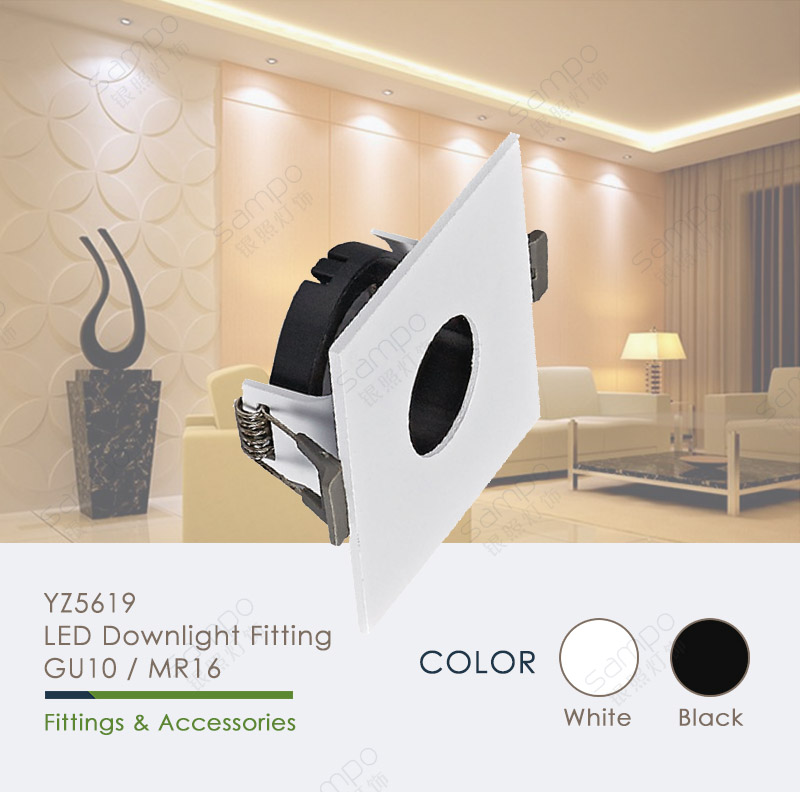 YZ5619 GU10 Downlight Holder And Fitting