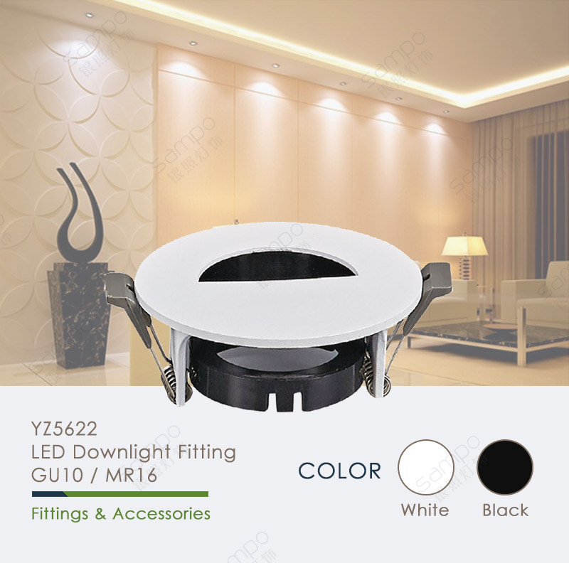 YZ5622 GU10 Recessed Pinhole Downlight Housing