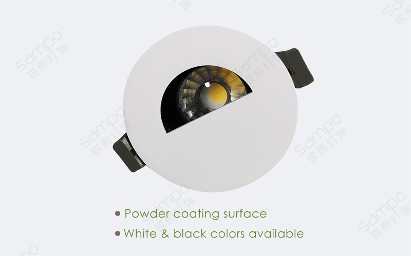 Surface Finish | YZ5622 GU10 Recessed Pinhole Downlight Housing