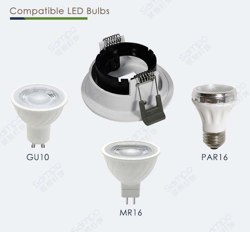 Compatible Bulbs | YZ5624 GU10 LED Downlight Kits And Fittings