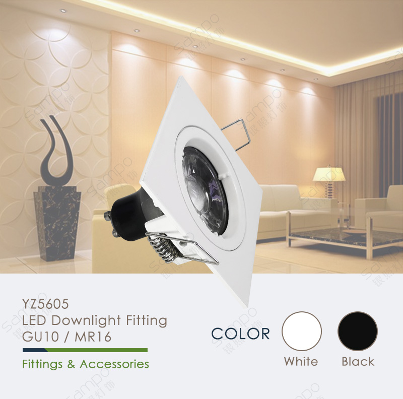 YZ5605 Square 240V GU10 LED Downlights