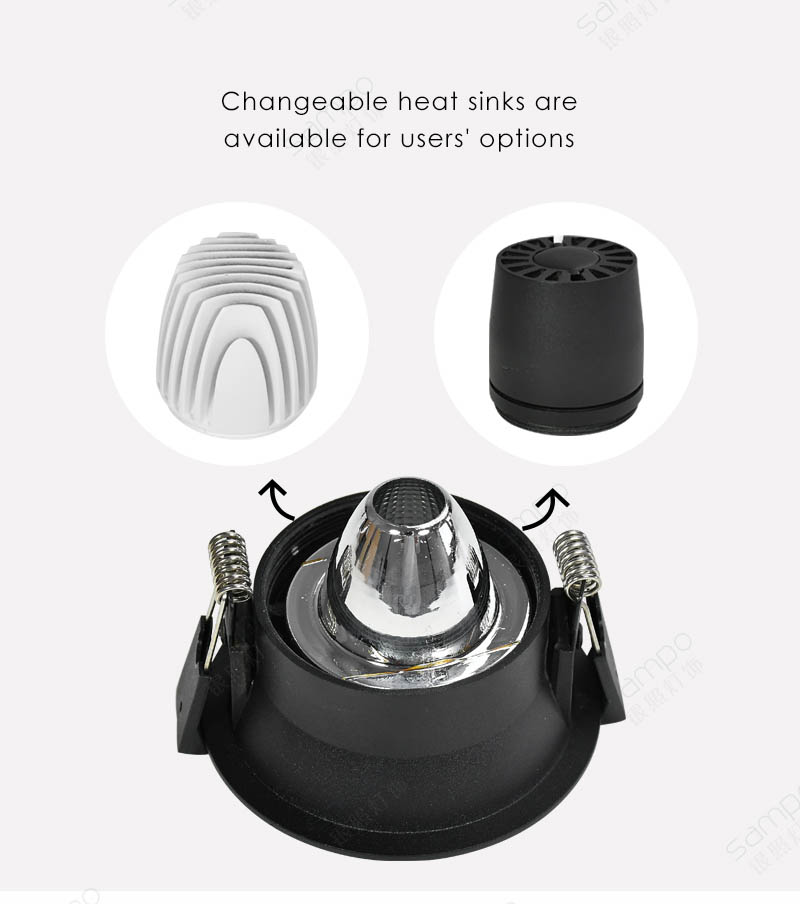 Heat Sink | YZ8114 Recessed Adjustable COB Downlights