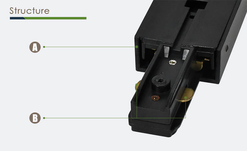 Structure | LED Light Track Live End Connectors And Suspension Kits