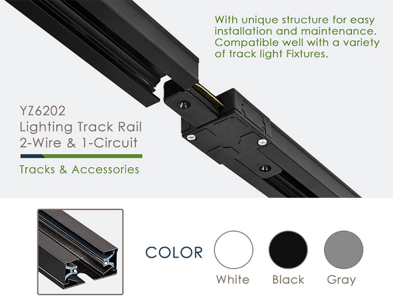 LED Light Rails For 2 Wire 1 Circuit LED Rail Lighting Systems