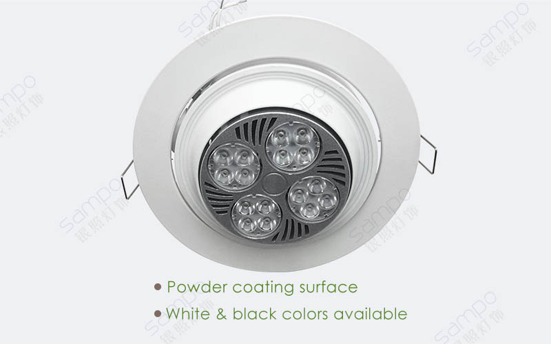 Surface Finish | YZ5207 E27 PAR30 Gimbal Downlights And Fittings