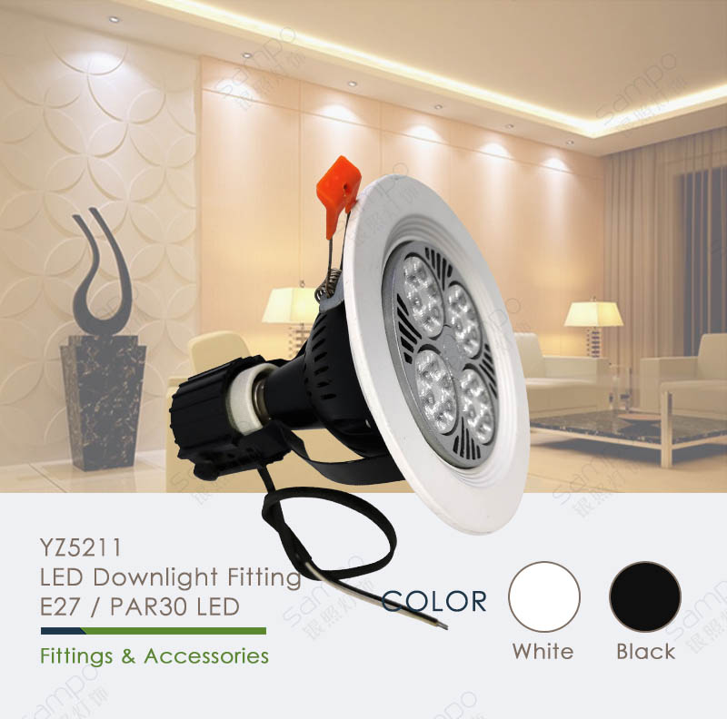 YZ5202 E27 PAR30 Recessed Downlights And Fittings