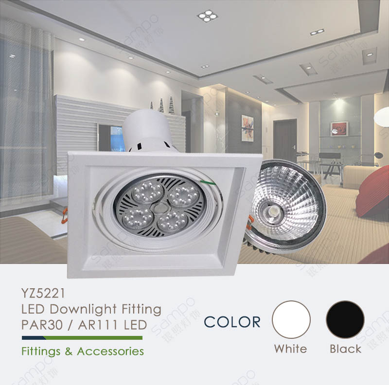 YZ5221 PAR30 AR111 Downlight Fittings