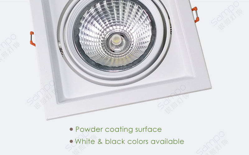 Surface Finish | YZ5223 PAR30 AR111 Triple Heads Downlight Fixtures