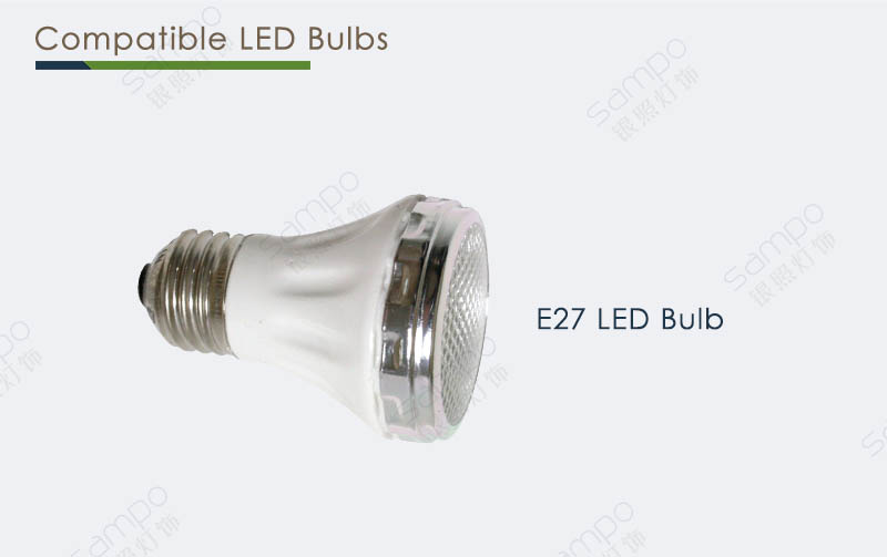 Compatible Bulbs | YZ1025-1080 E27 Surface Mounted Downlight And Fittings