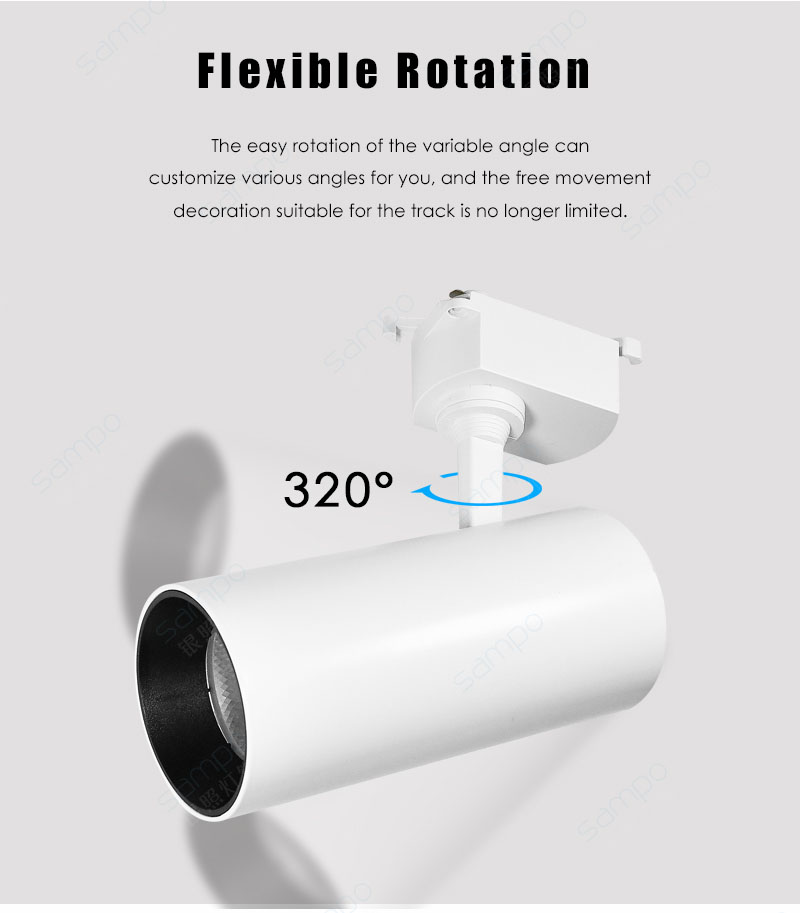 Rotatable | YZ7105 10W 20W 30W LED Track Lighting Heads