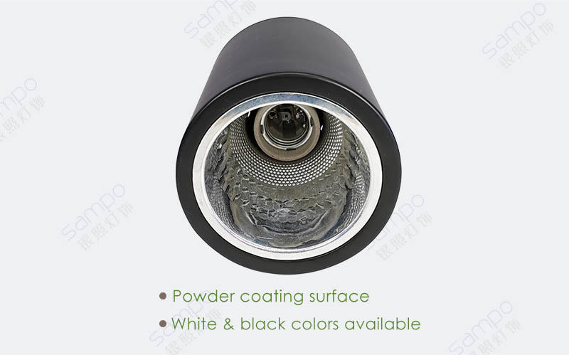 Surface Finish | YZ1135-1160 E27 Surface Mounted Cylinder Downlights