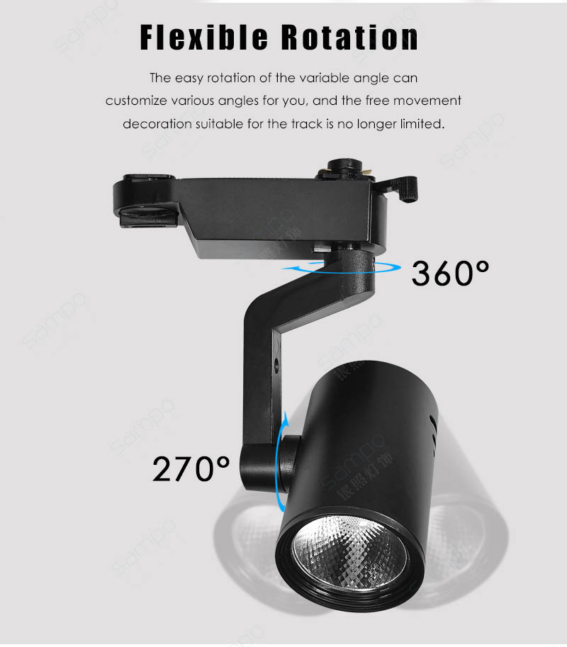 Rotatable | YZ7101 10W 20W 30W LED Track Light Heads And Fittings