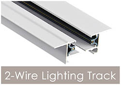 2-Wire Recessed LED Track Lighting Systems
