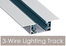 3-Wire Recessed LED Track Lighting Systems