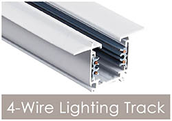 4-Wire Recessed LED Track Lighting Systems