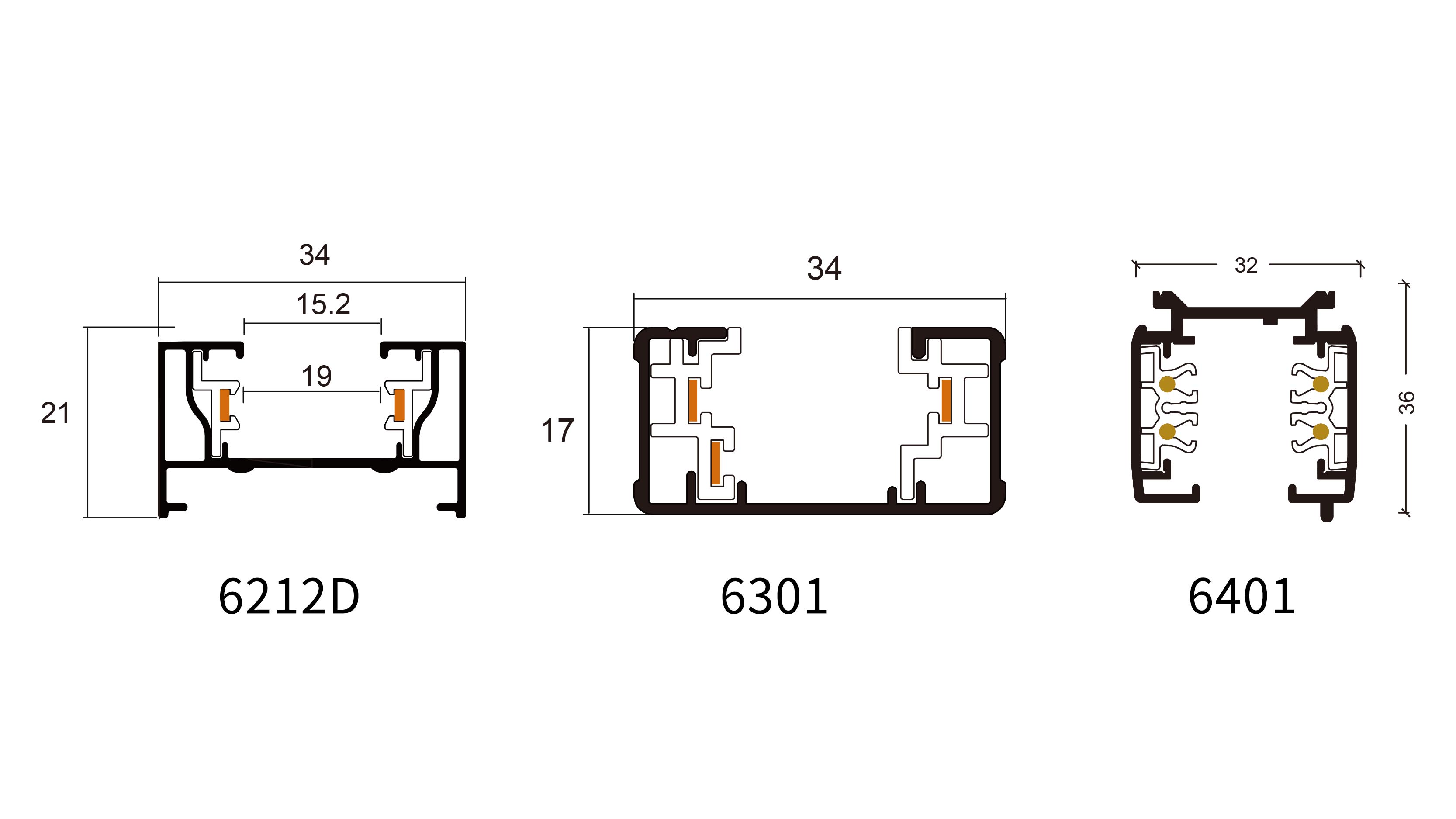 6212D‑6404‑6301‑aluminum‑track‑rail‑foshan‑factory‑wholesale
