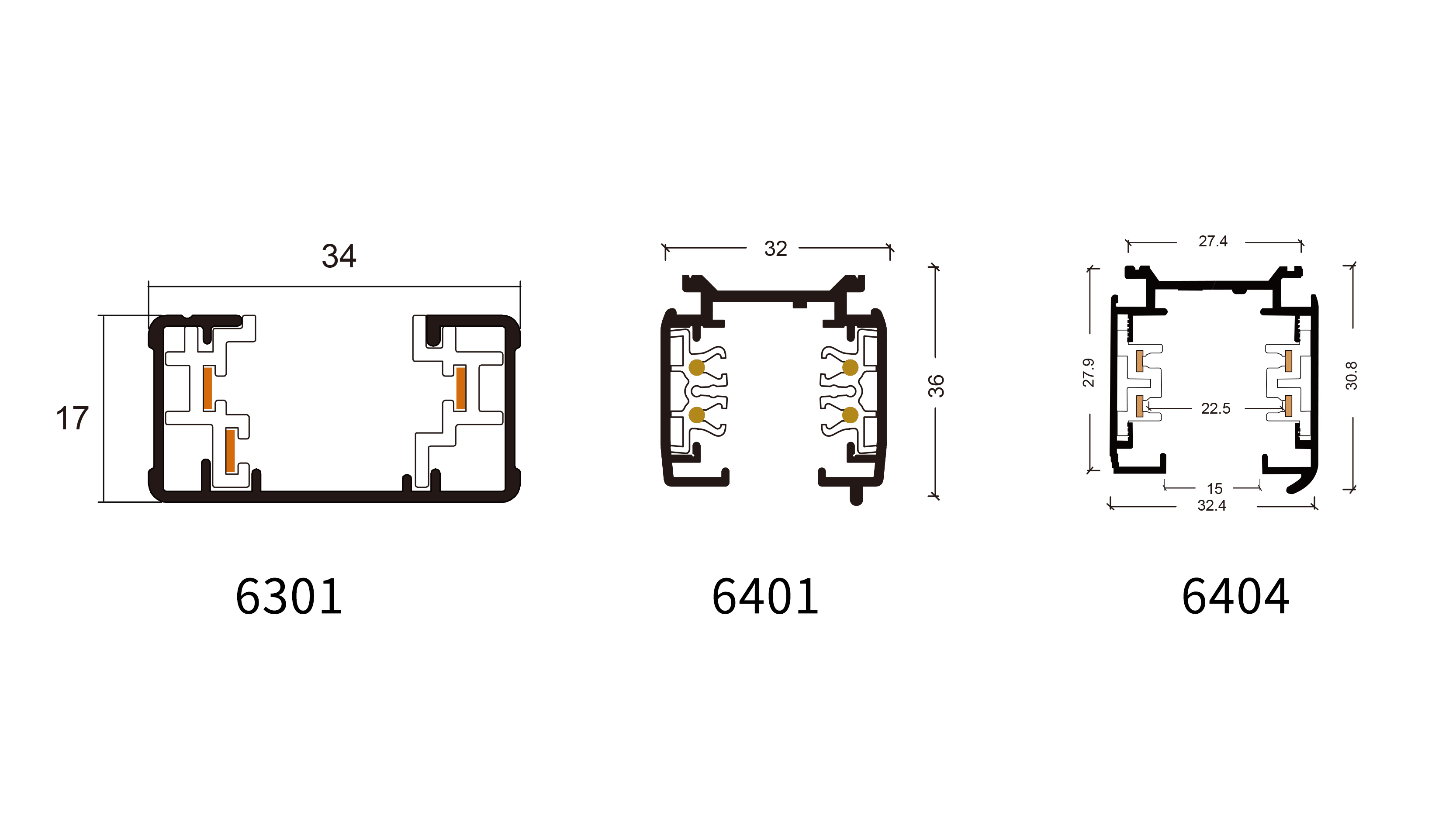 6301-6401-6404-track-rail-cross-section-foshan-aluminum-extrusion