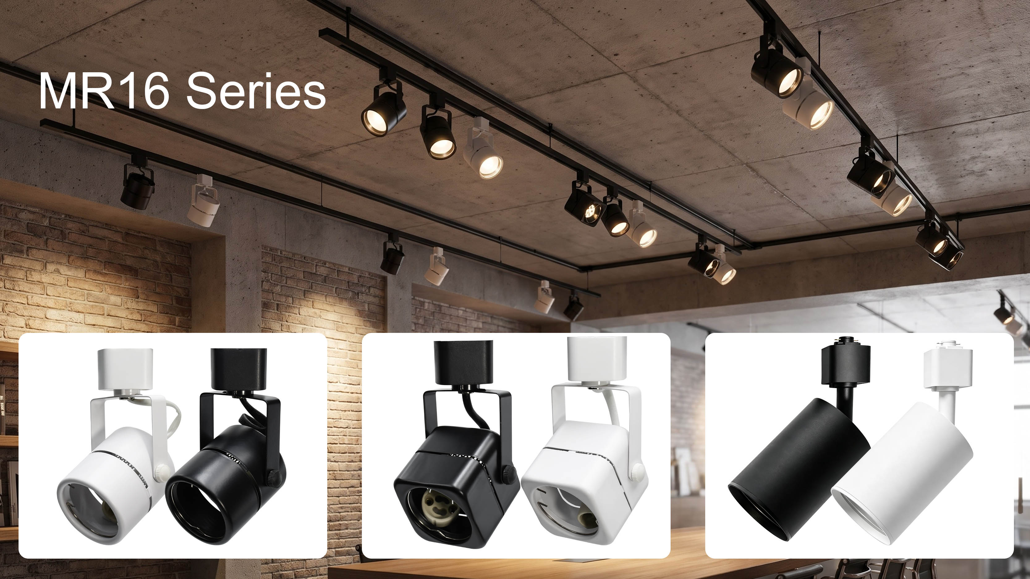 YZ54 Series MR16 Track Light Housing